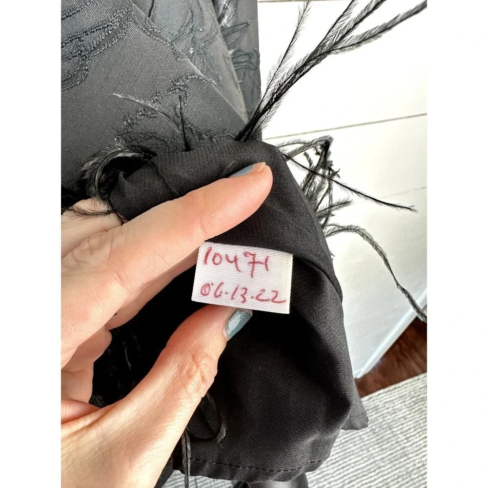 EVA FRANCO Sample Midi Embroidered Detail Through-out Size 4 - Picture 4 of 6